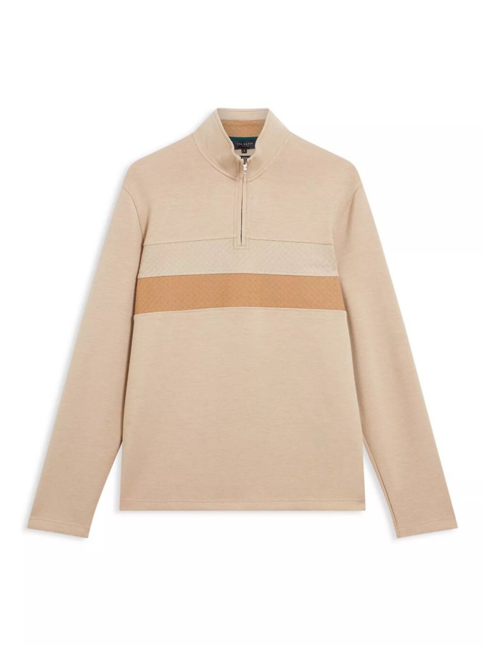 Ted Baker Men's Viktoro 1/4 Zipper Pullover Designer Sweatshirt - New with Tags